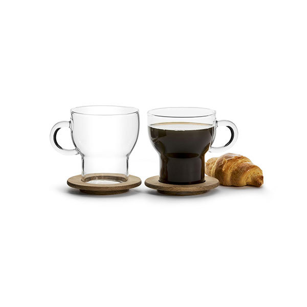 Mug & Oak Coaster Set Image 1