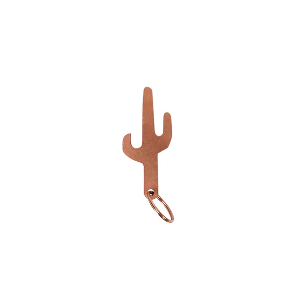 Copper Bottle Opener Keychain Image 1