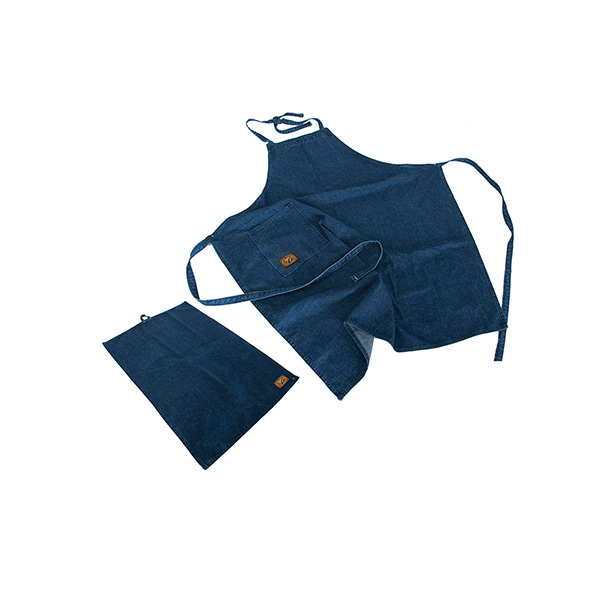Denim Apron & Chef Towel Image 1