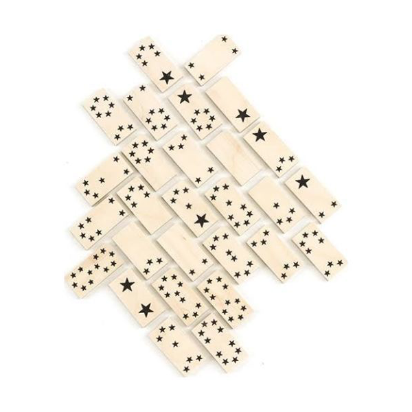 Star Wood Domino Set Image 1